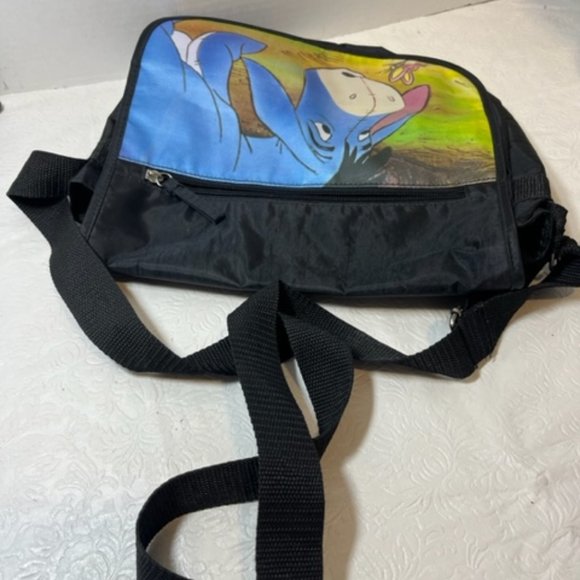 Winnie The Pooh's Eeyore Messenger Shoulder Bag Flap Over Tote 11.5x9" - Picture 4 of 11